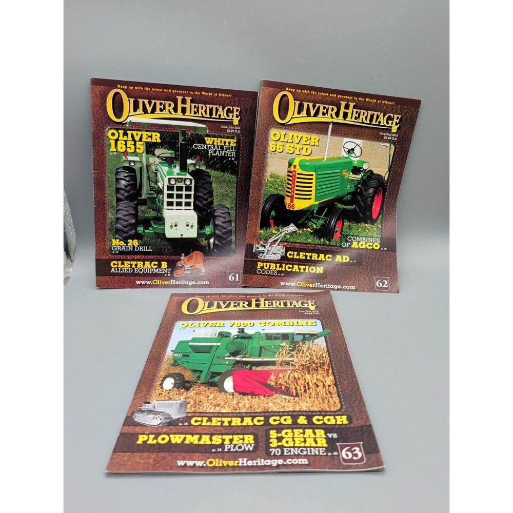 3 Oliver Heritage Magazines 2014 Issues 61 62 63